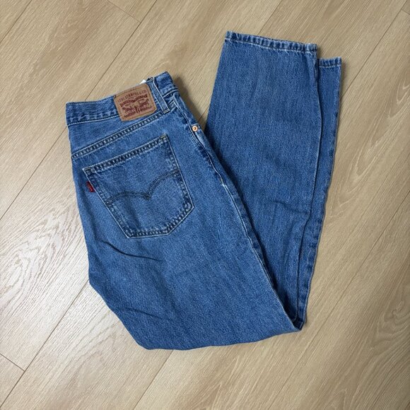 Levi's Denim - Levi's Womens Low Pro Medium Wash Straight Jeans Size 28